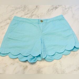 LILLY PULITZER BUTTERCUP SHORTS IN BLUE HORIZON, SIZE 8